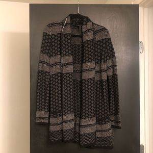 Bcbg long cardigan open sweater